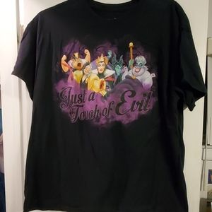 Disney Just a Touch of Evil Villans shirt